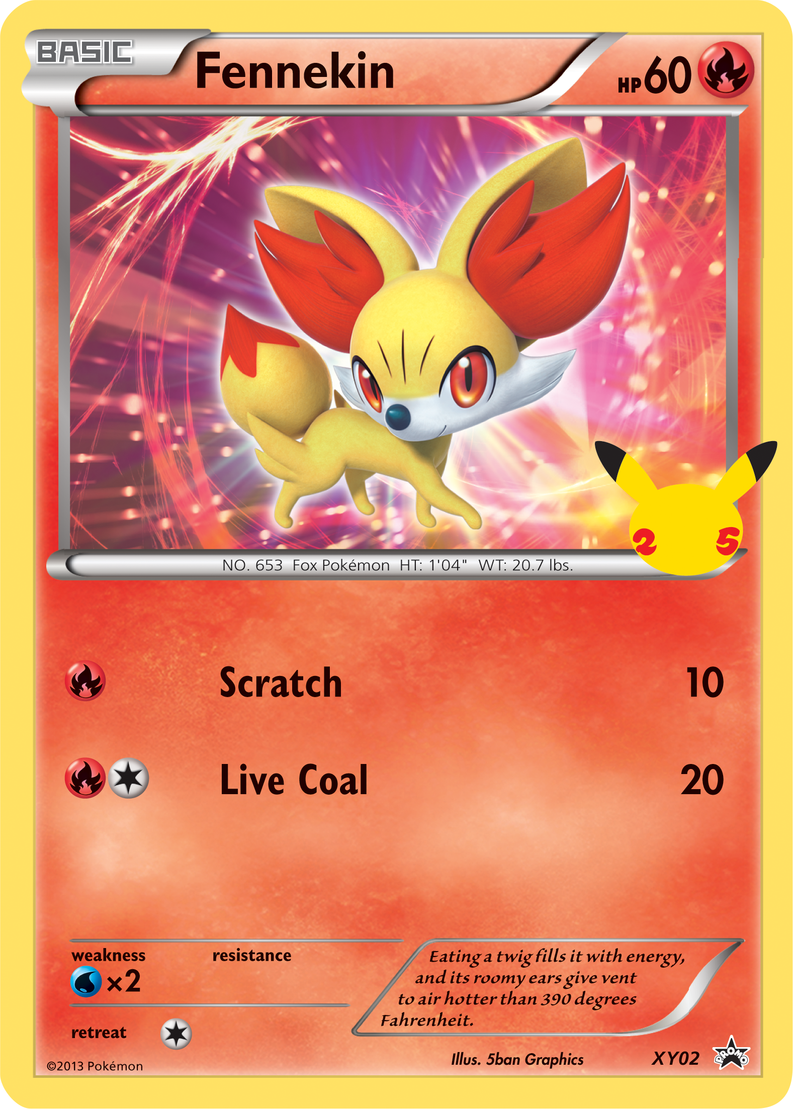 Fennekin (XY02) (Jumbo Card) [First Partner Pack] | RetroPlay Games