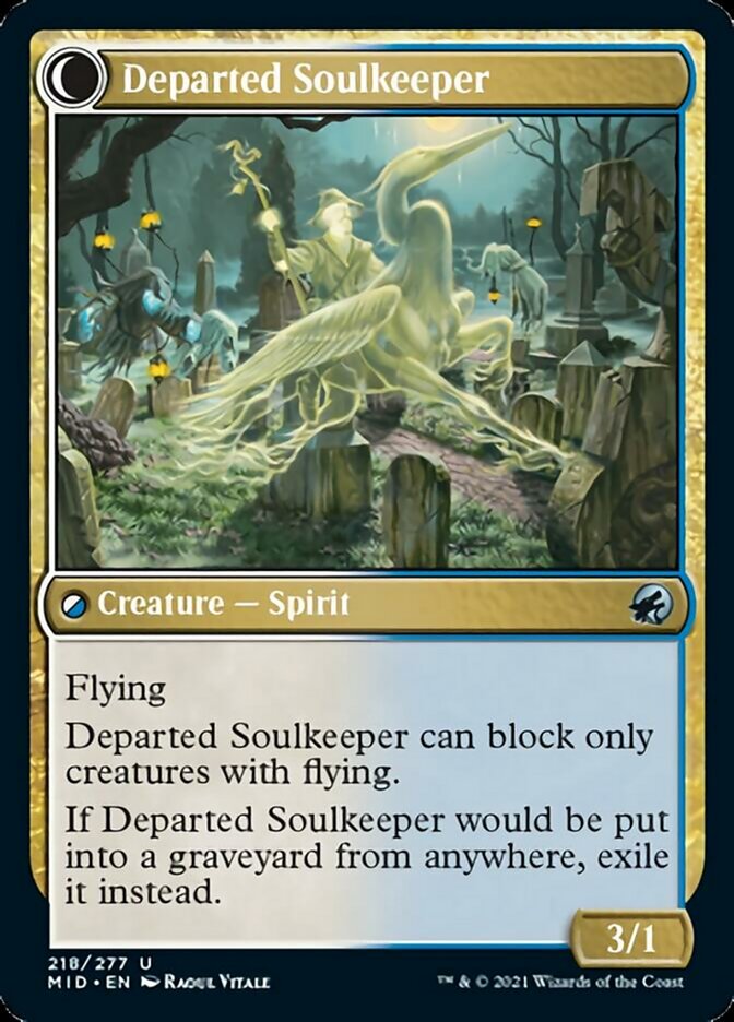 Devoted Grafkeeper // Departed Soulkeeper [Innistrad: Midnight Hunt] | RetroPlay Games