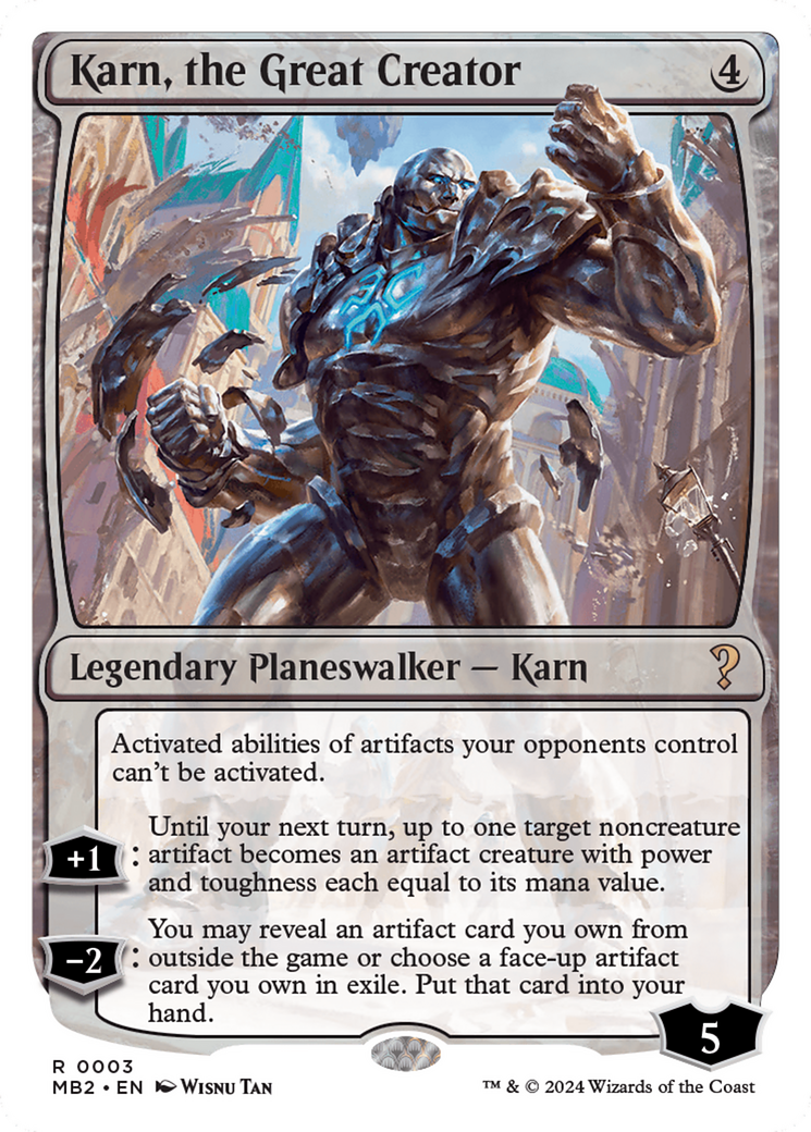 Karn, the Great Creator (White Border) [Mystery Booster 2] | RetroPlay Games