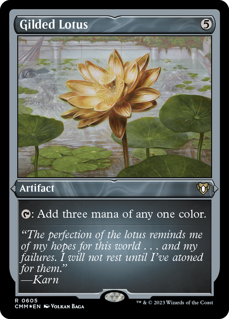 Gilded Lotus (Foil Etched) [Commander Masters] | RetroPlay Games