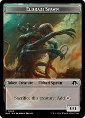 Eldrazi Spawn // Fanatic of Rhonas Double-Sided Token [Modern Horizons 3 Tokens] | RetroPlay Games