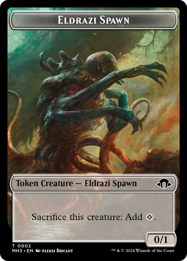 Eldrazi Spawn // Whale Double-Sided Token [Modern Horizons 3 Tokens] | RetroPlay Games