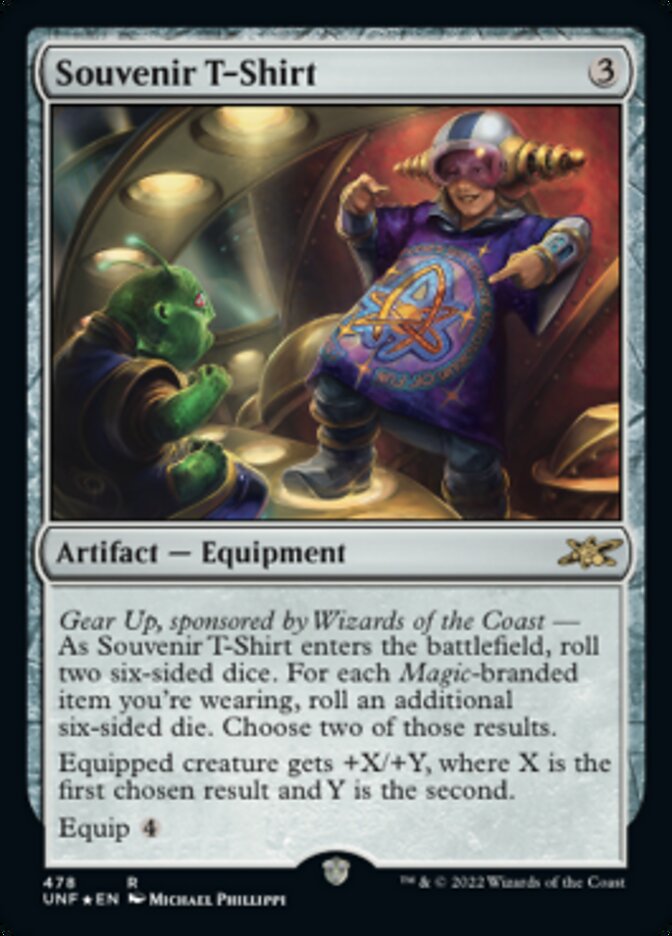 Souvenir T-Shirt (Galaxy Foil) [Unfinity] | RetroPlay Games