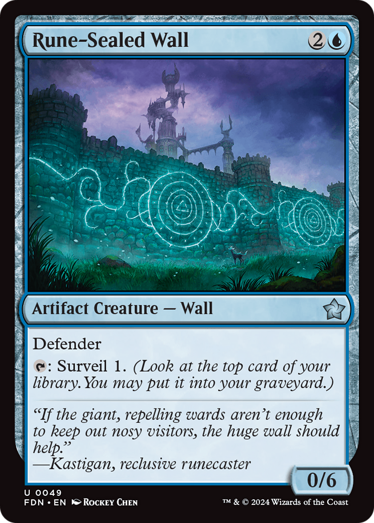 Rune-Sealed Wall [Foundations] | RetroPlay Games