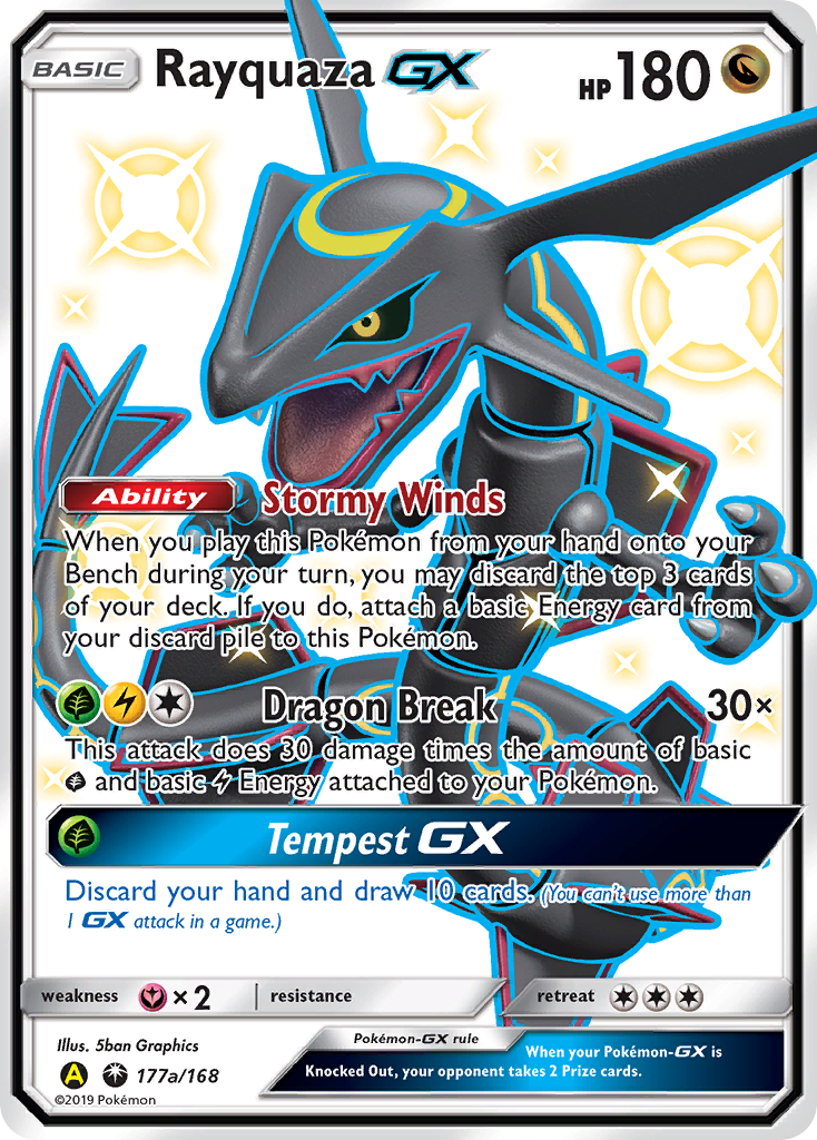 Rayquaza GX (177a/168) [Alternate Art Promos] | RetroPlay Games