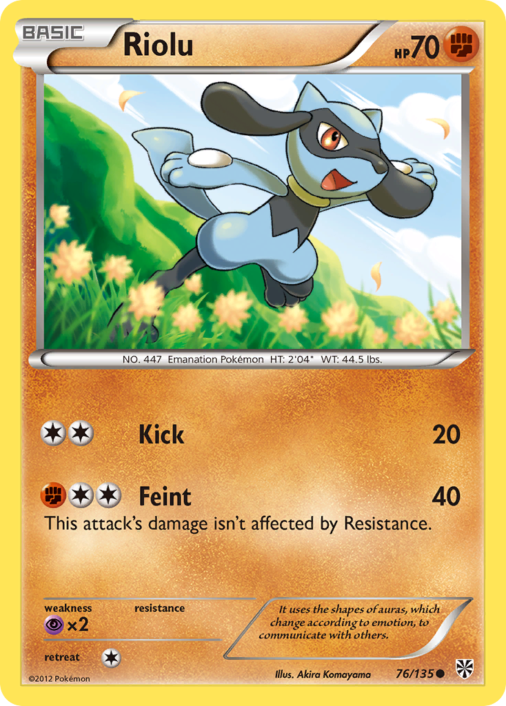 Riolu (76/135) [Black & White: Plasma Storm] | RetroPlay Games