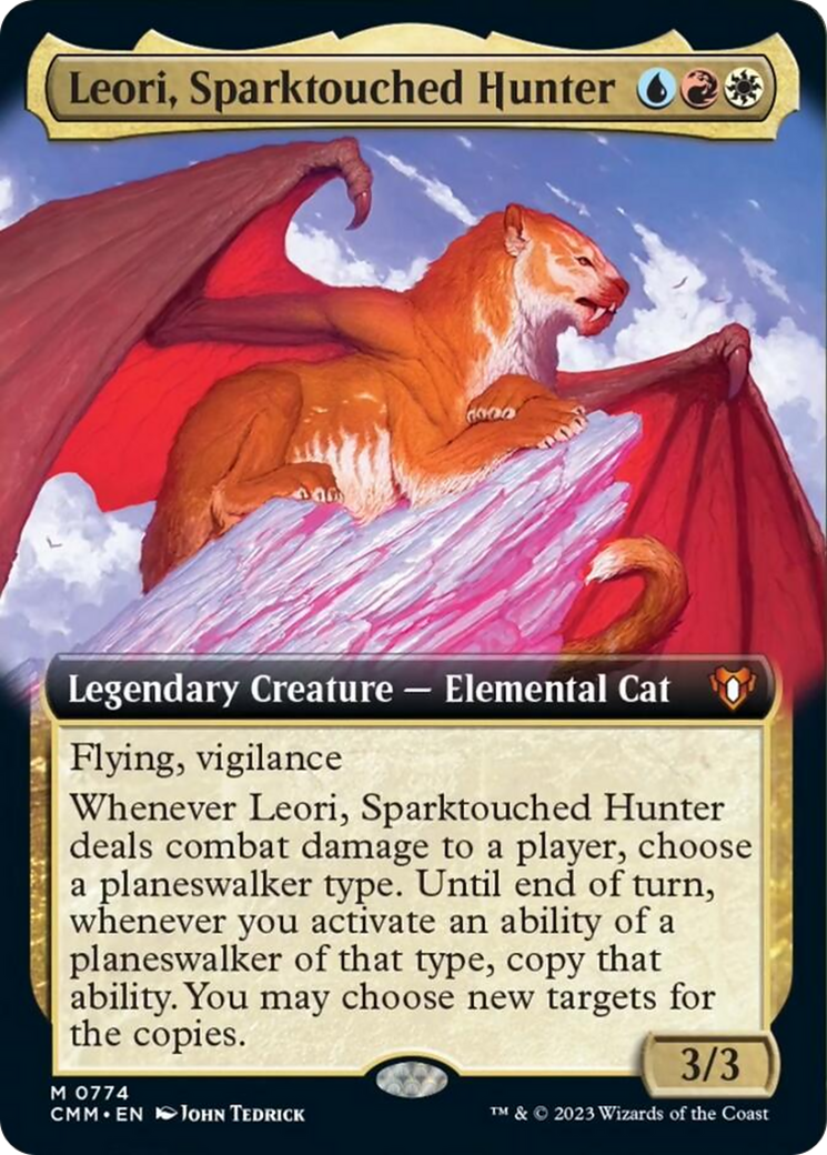 Leori, Sparktouched Hunter (Extended Art) [Commander Masters] | RetroPlay Games