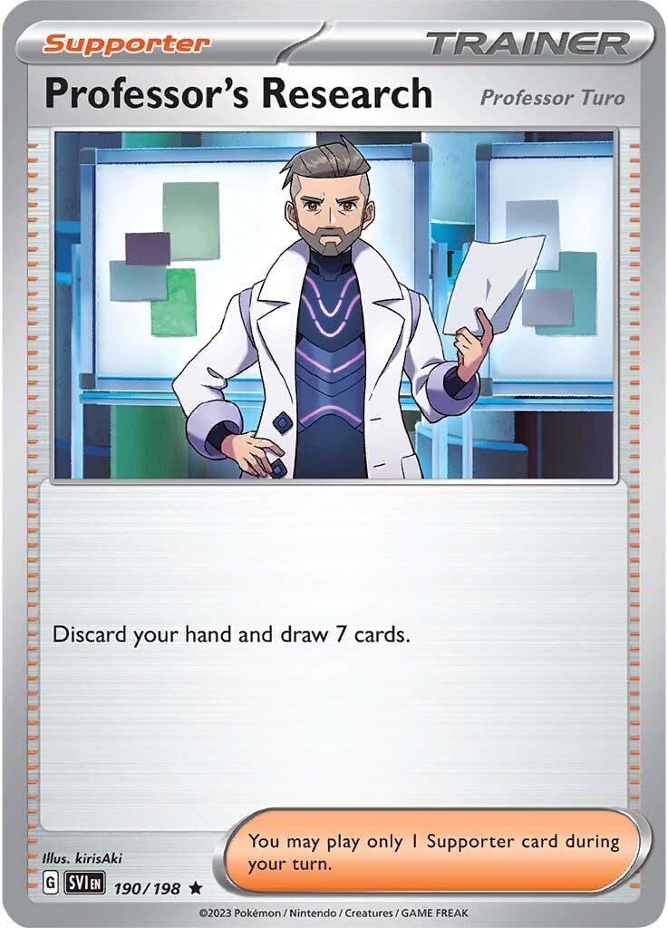 Professor's Research (Professor Turo) (190/198) [Scarlet & Violet: Base Set] | RetroPlay Games