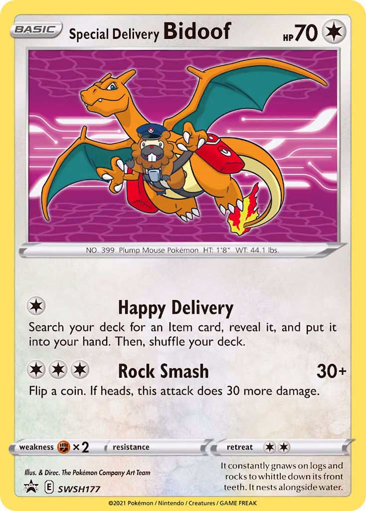 Special Delivery Bidoof (SWSH177) [Sword & Shield: Black Star Promos] | RetroPlay Games