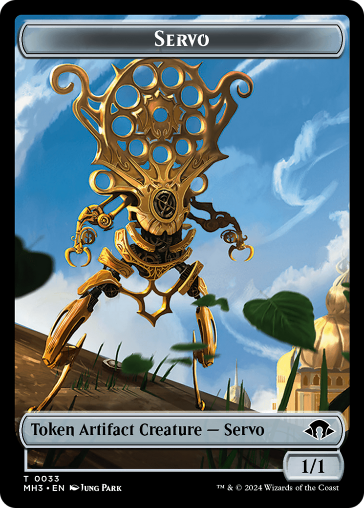 Aetherborn // Servo Double-Sided Token [Modern Horizons 3 Commander Tokens] | RetroPlay Games