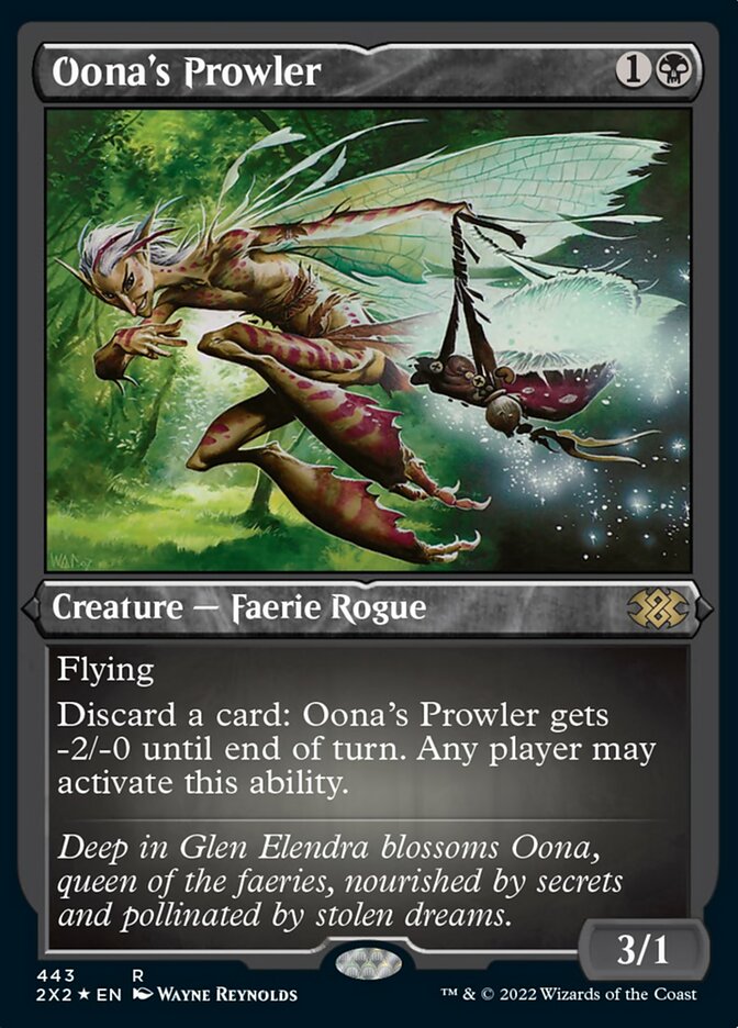 Oona's Prowler (Foil Etched) [Double Masters 2022] | RetroPlay Games