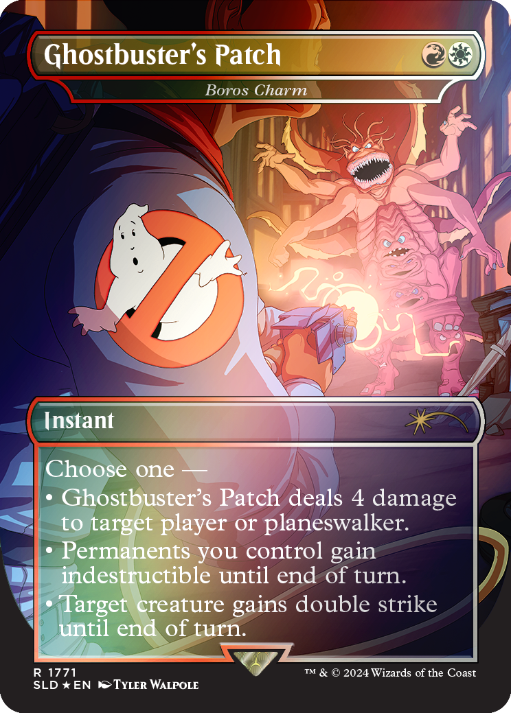 Ghostbuster's Patch - Boros Charm (Rainbow Foil) [Secret Lair Drop Series] | RetroPlay Games