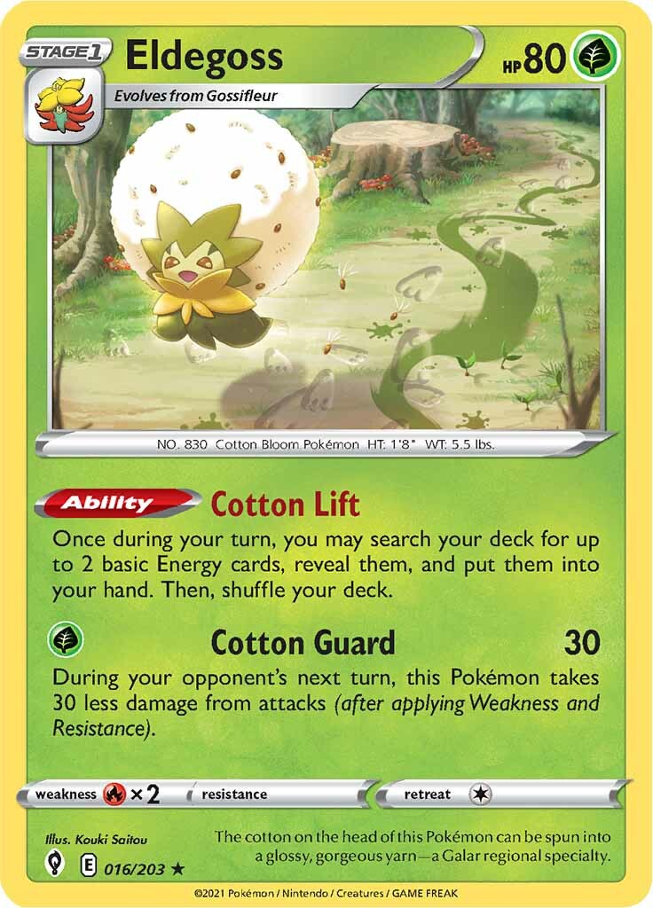 Eldegoss (016/203) (Theme Deck Exclusive) [Sword & Shield: Evolving Skies] | RetroPlay Games