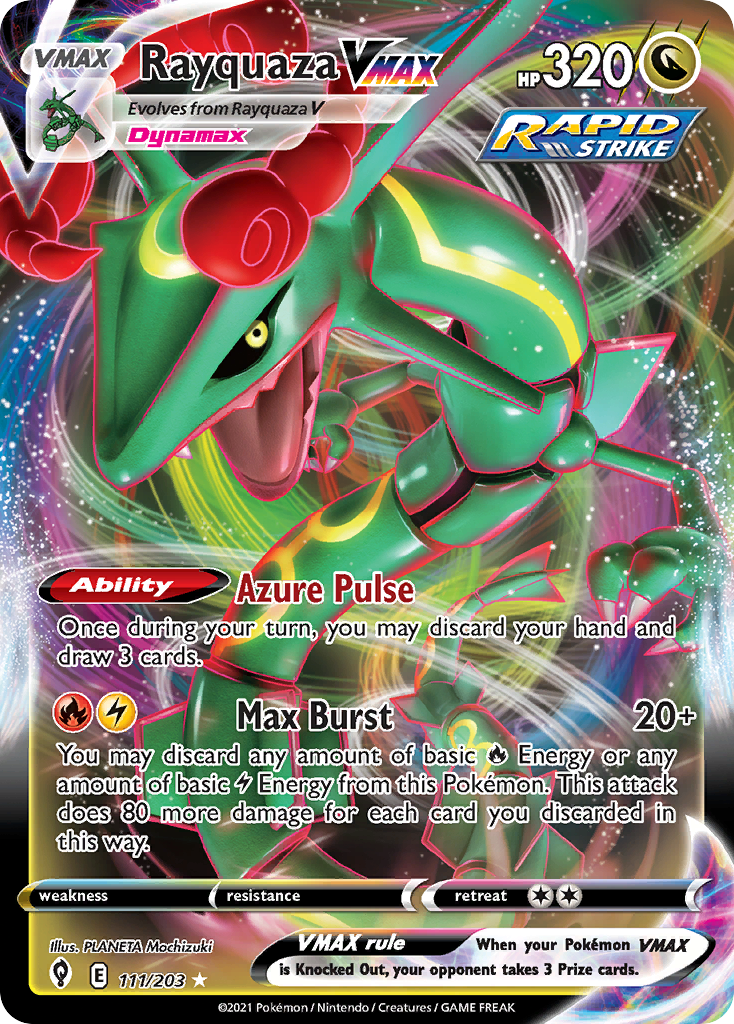 Rayquaza VMAX (111/203) (Jumbo Card) [Sword & Shield: Evolving Skies] | RetroPlay Games