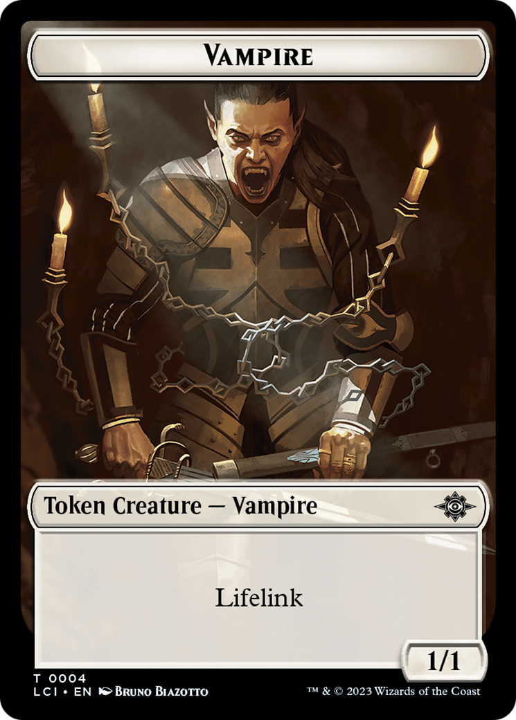 Emblem - Sorin, Lord of Innistrad // Vampire (0004) Double-Sided Token [The Lost Caverns of Ixalan Commander Tokens] | RetroPlay Games