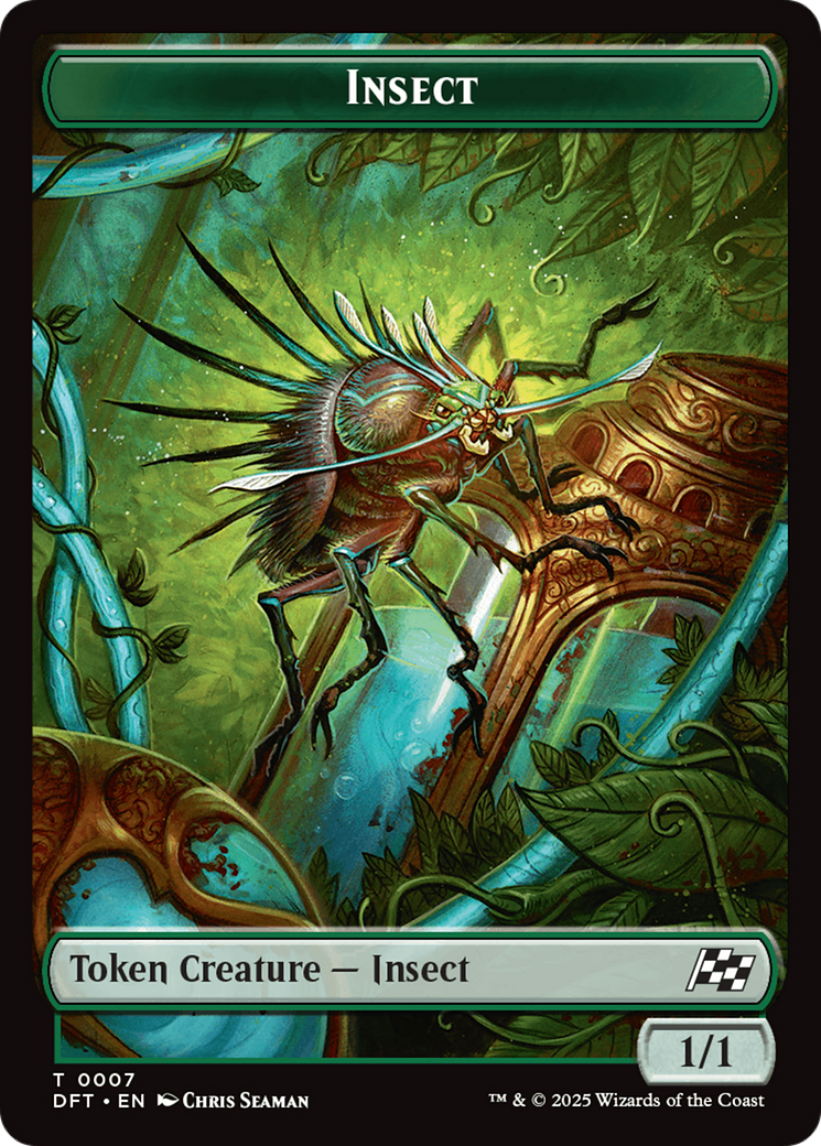 Insect // Elephant Double-Sided Token [Aetherdrift Tokens] | RetroPlay Games