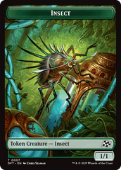 Insect // Elephant Double-Sided Token [Aetherdrift Tokens] | RetroPlay Games