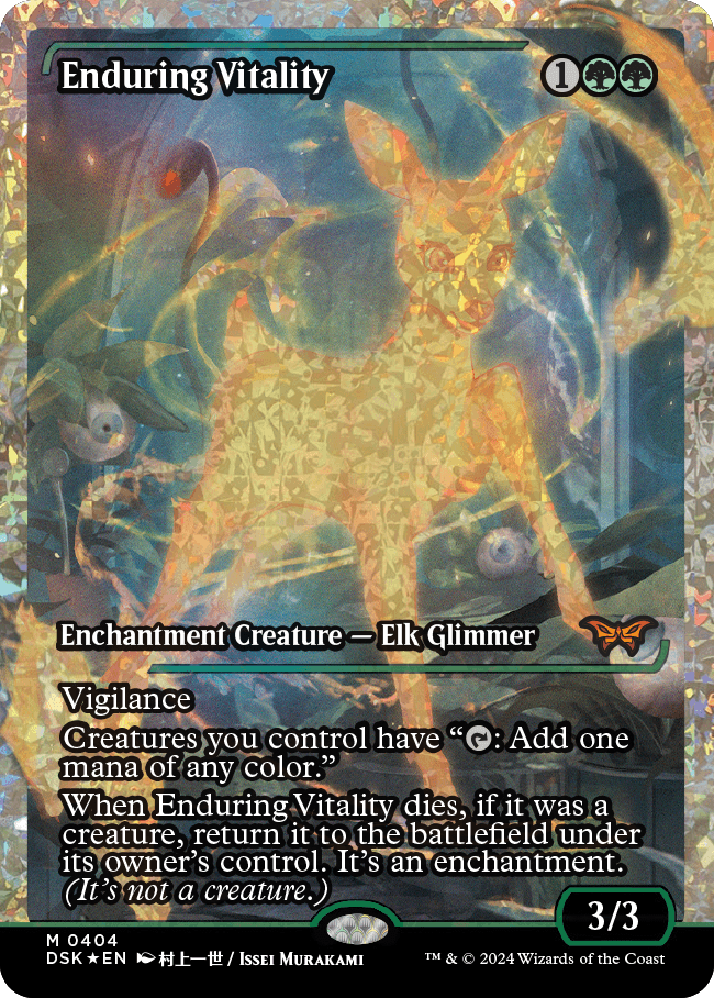 Enduring Vitality (Japan Showcase Fracture Foil) [Duskmourn: House of Horror] | RetroPlay Games