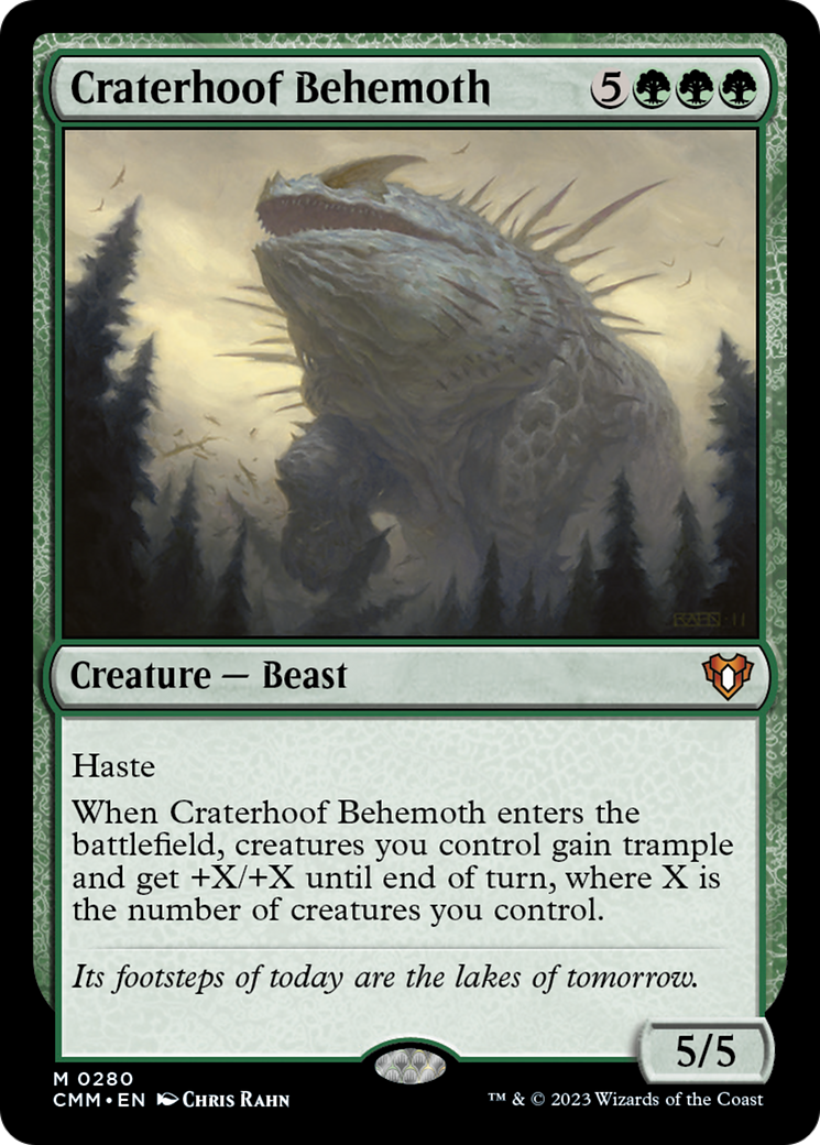 Craterhoof Behemoth [Commander Masters] | RetroPlay Games