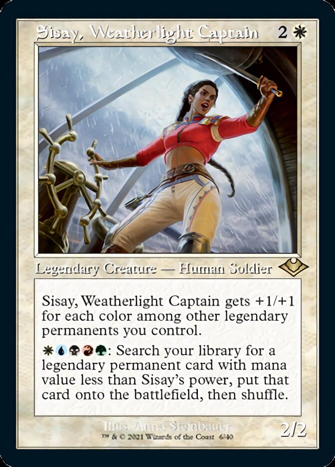 Sisay, Weatherlight Captain (Retro Foil Etched) [Modern Horizons] | RetroPlay Games