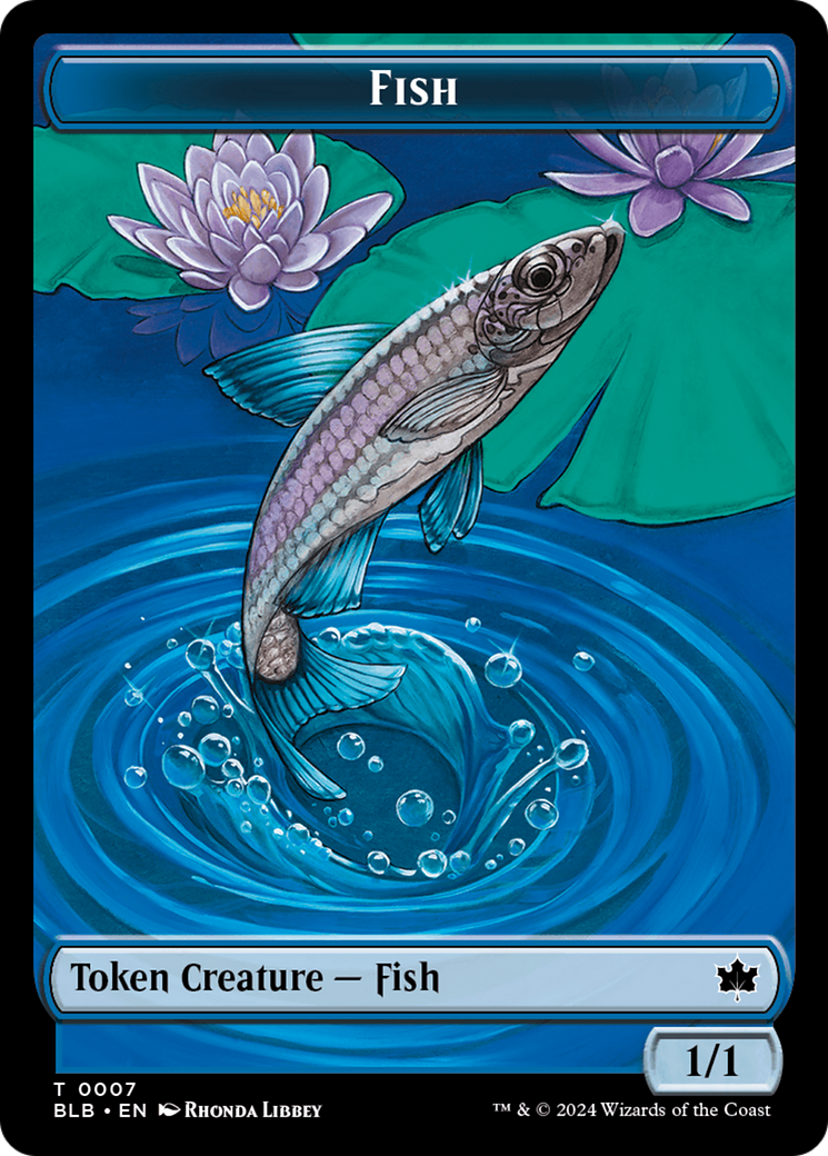 Fish Token [Bloomburrow Tokens] | RetroPlay Games