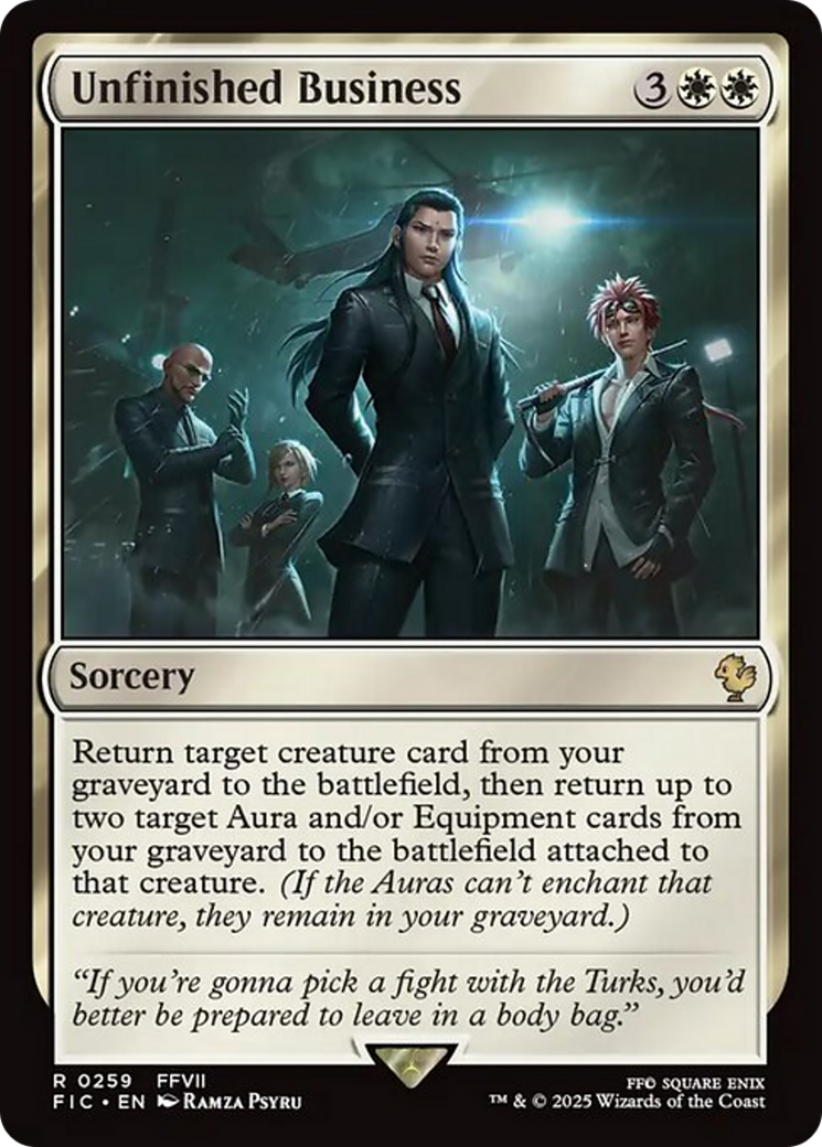 Unfinished Business [FINAL FANTASY Commander] | RetroPlay Games