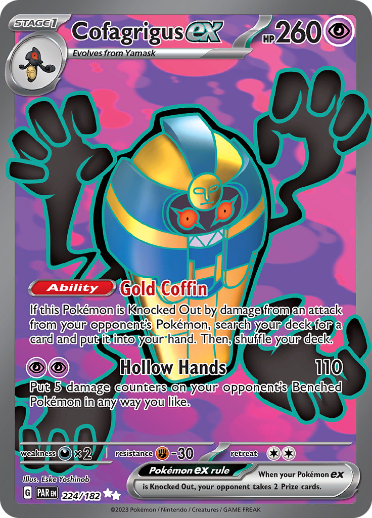 Cofagrigus ex (224/182) [Scarlet & Violet: Paradox Rift] | RetroPlay Games