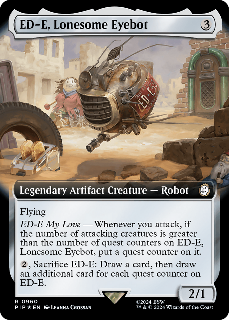 ED-E, Lonesome Eyebot (Extended Art) (Surge Foil) [Fallout] | RetroPlay Games