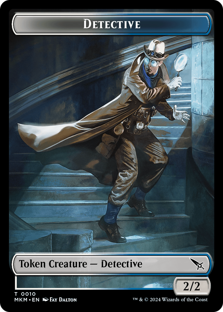 Detective // Human Double-Sided Token [Murders at Karlov Manor Tokens] | RetroPlay Games