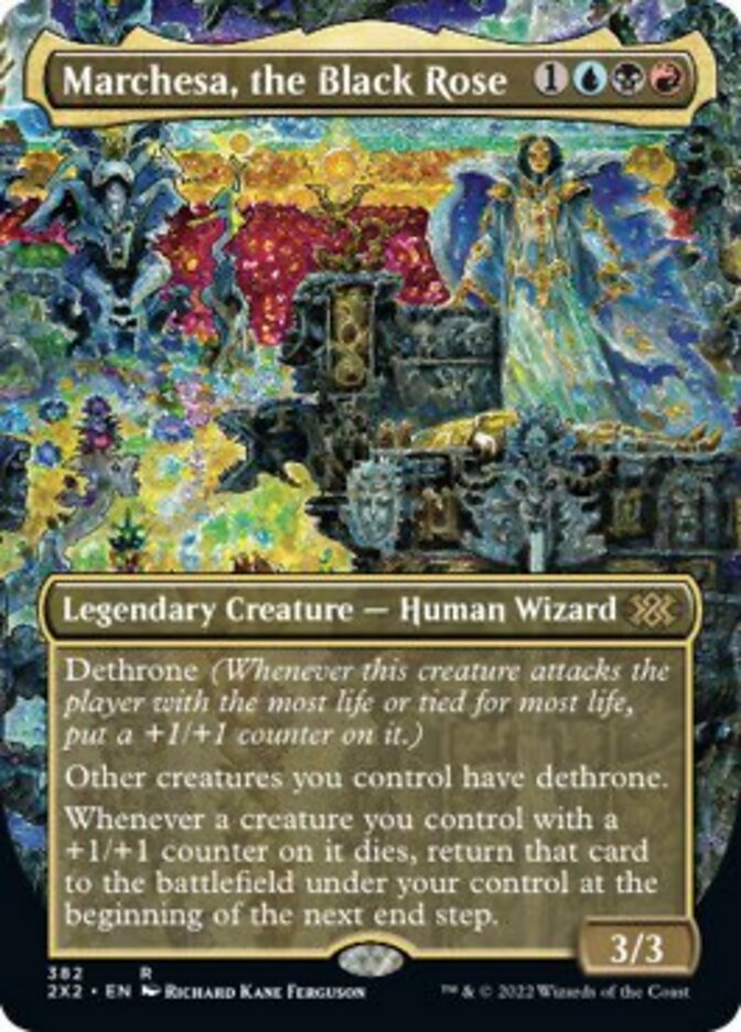 Marchesa, the Black Rose (Borderless Alternate Art) [Double Masters 2022] | RetroPlay Games