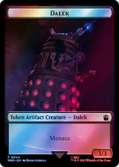 Dalek // Food (0057) Double-Sided Token (Surge Foil) [Doctor Who Tokens] | RetroPlay Games