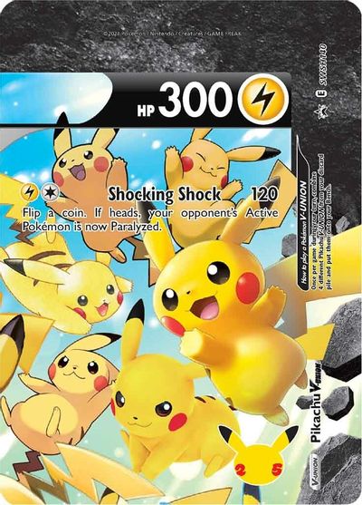 Pikachu V-UNION (SWSH140) (Celebrations) [Sword & Shield: Black Star Promos] | RetroPlay Games