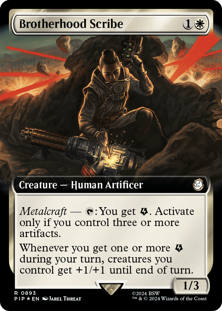 Brotherhood Scribe (Extended Art) (Surge Foil) [Fallout] | RetroPlay Games