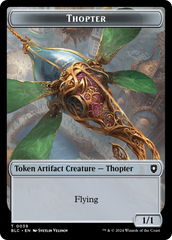 Goblin // Thopter Double-Sided Token [Bloomburrow Commander Tokens] | RetroPlay Games