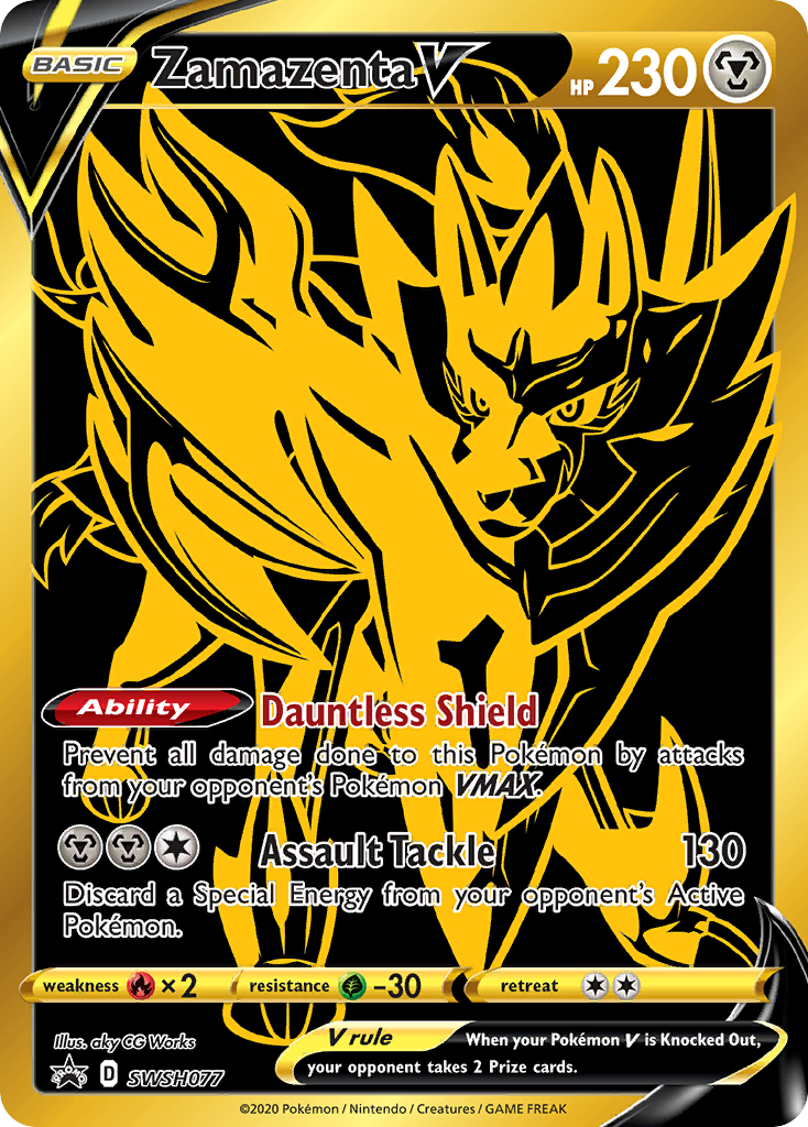 Zamazenta V (SWSH077) [Sword & Shield: Black Star Promos] | RetroPlay Games