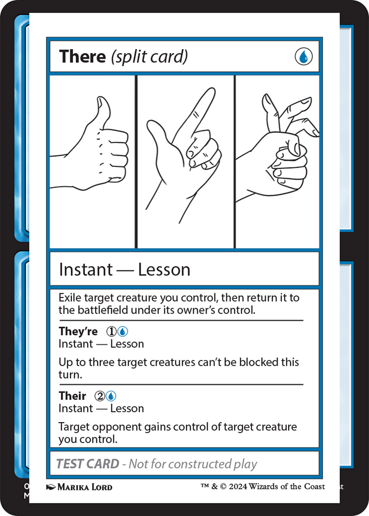 There (Split Card) [Mystery Booster 2 Playtest Cards] | RetroPlay Games