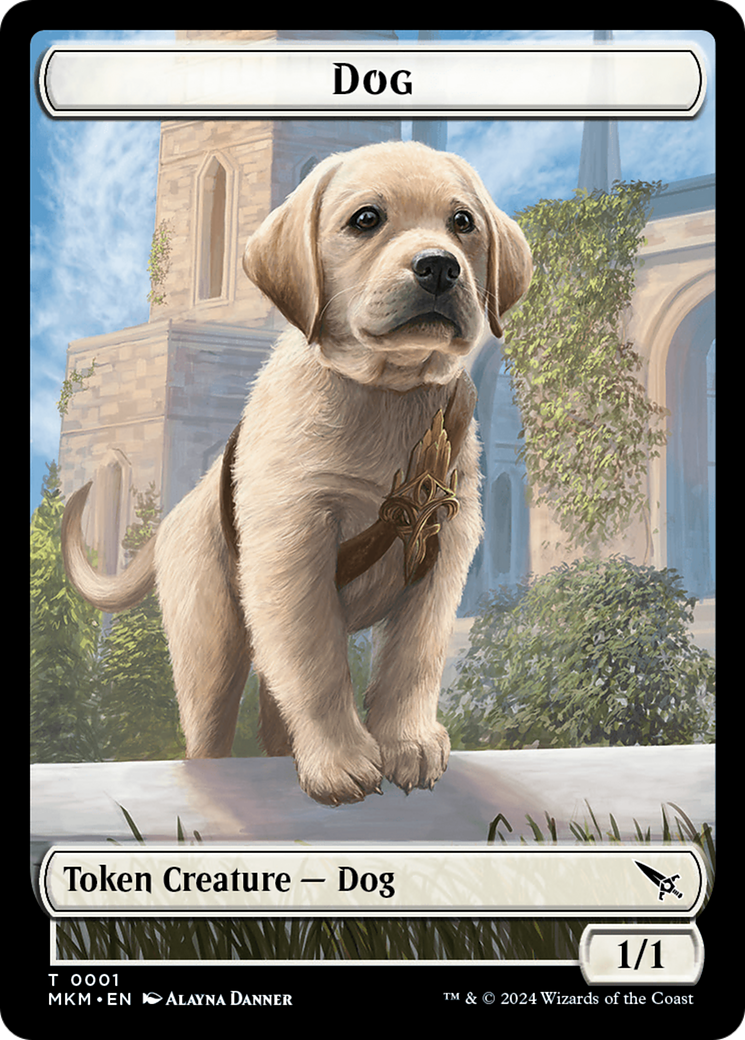 Dog Token [Murders at Karlov Manor Tokens] | RetroPlay Games