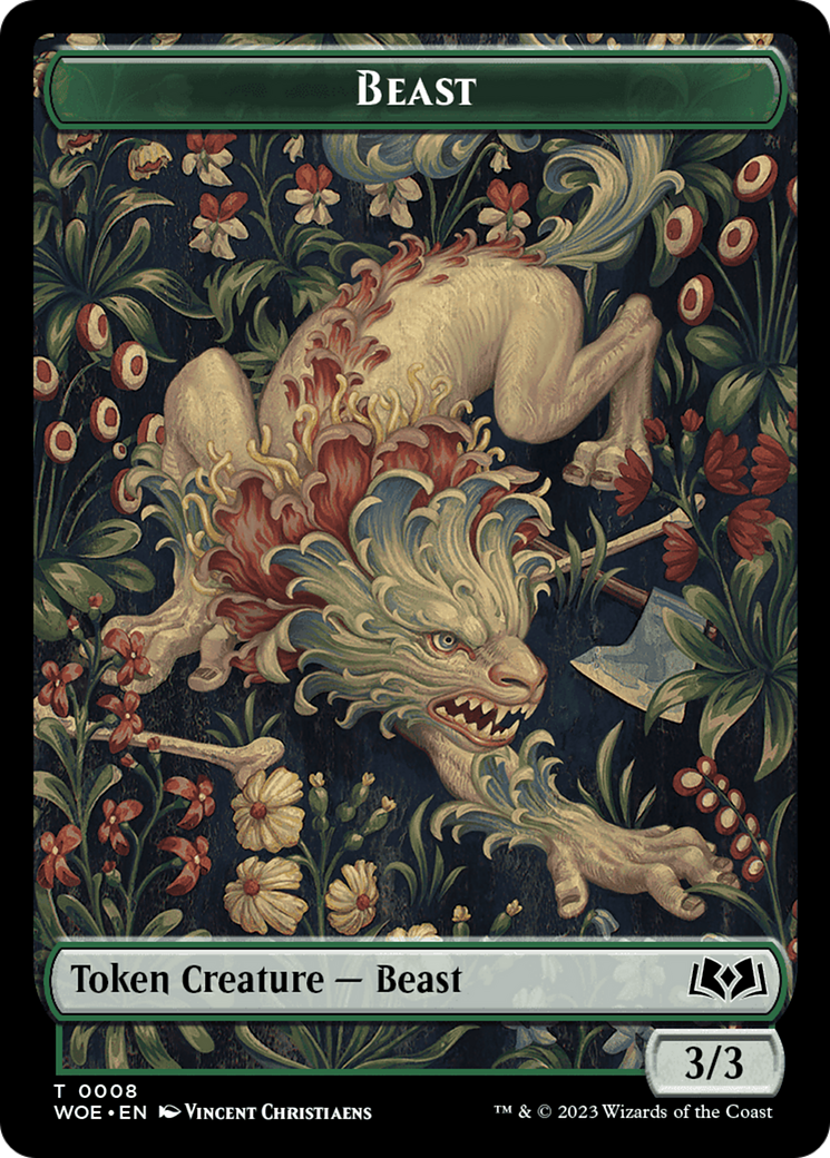 Beast Token [Wilds of Eldraine Tokens] | RetroPlay Games