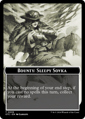 Bounty: Sleepy Sovka // Bounty Rules Double-Sided Token [Outlaws of Thunder Junction Commander Tokens] | RetroPlay Games