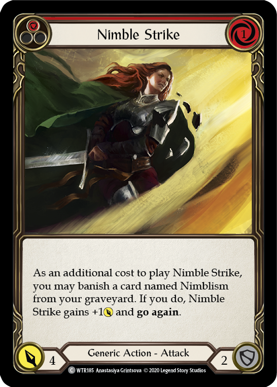 Nimble Strike (Red) [U-WTR185] (Welcome to Rathe Unlimited)  Unlimited Rainbow Foil | RetroPlay Games