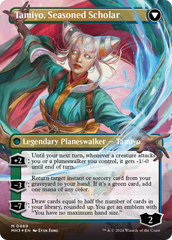 Tamiyo, Inquisitive Student // Tamiyo, Seasoned Scholar (Borderless) (Textured Foil) [Modern Horizons 3] | RetroPlay Games