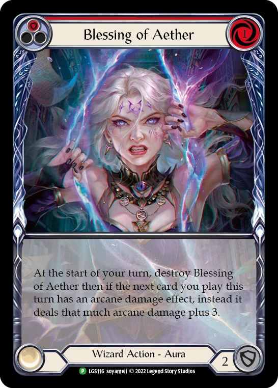 Blessing of Aether (Red) [LGS116] (Promo)  Rainbow Foil | RetroPlay Games