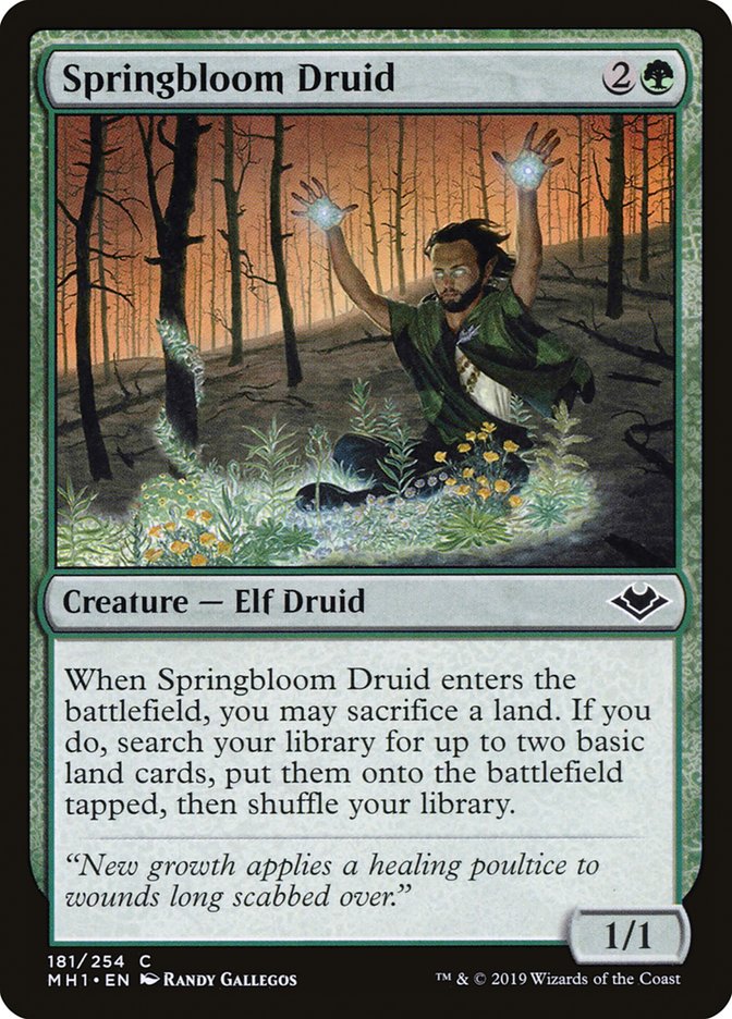 Springbloom Druid [Modern Horizons] | RetroPlay Games