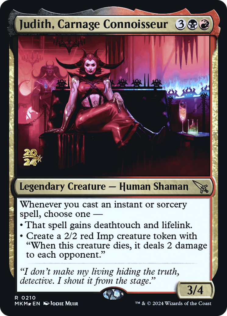 Judith, Carnage Connoisseur [Murders at Karlov Manor Prerelease Promos] | RetroPlay Games