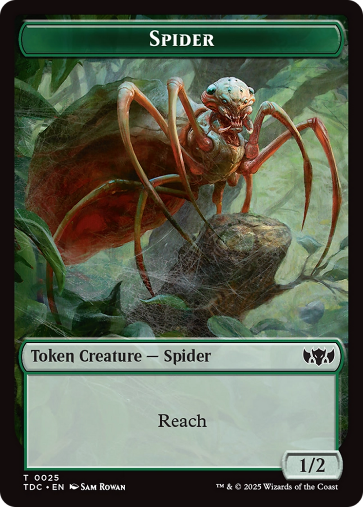 Spider // Bird Double-Sided Token [Tarkir: Dragonstorm Commander Tokens] | RetroPlay Games