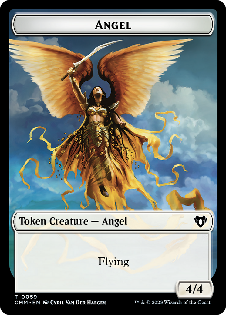 Copy (54) // Angel Double-Sided Token [Commander Masters Tokens] | RetroPlay Games