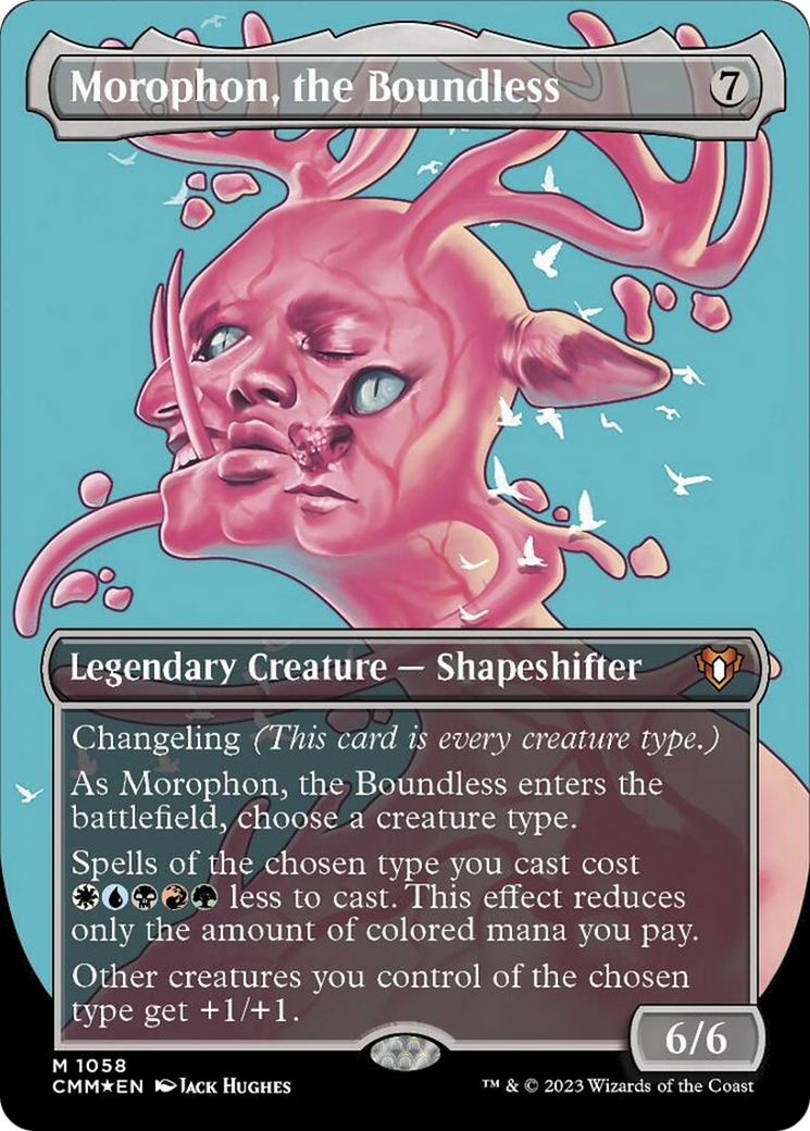 Morophon, the Boundless (Borderless Textured Foil Frame Break) [Commander Masters] | RetroPlay Games