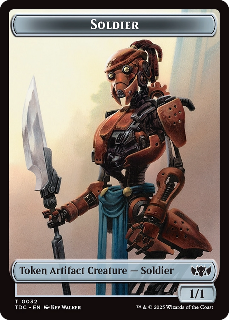 Solider (0032) // Copy Double-Sided Token [Tarkir: Dragonstorm Commander Tokens] | RetroPlay Games