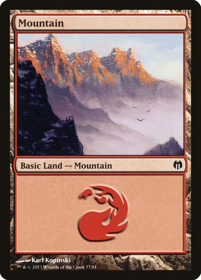 Mountain (37) [Duel Decks: Heroes vs. Monsters] | RetroPlay Games