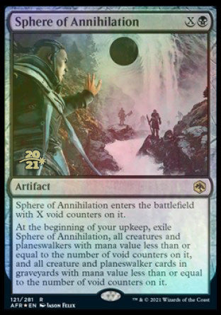 Sphere of Annihilation [Dungeons & Dragons: Adventures in the Forgotten Realms Prerelease Promos] | RetroPlay Games